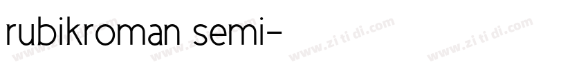 rubikroman semi字体转换
